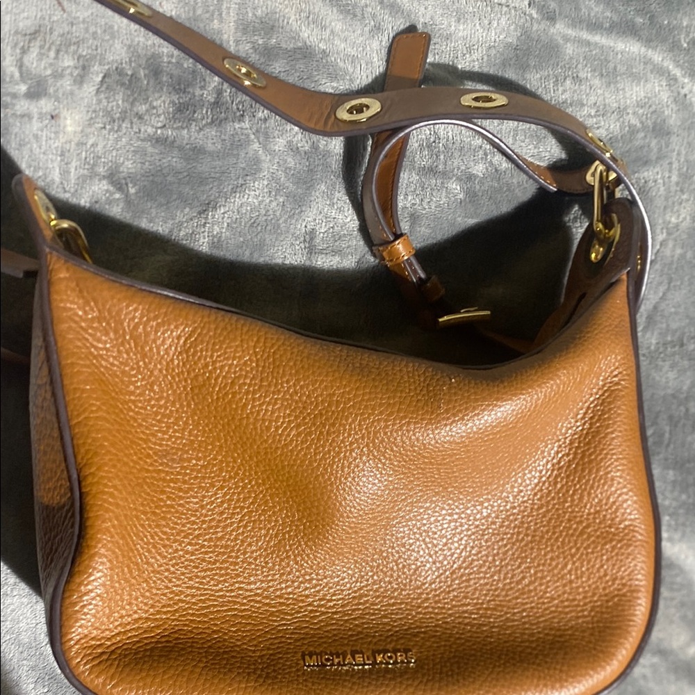 Michael Kors Tan Leather Clutch
